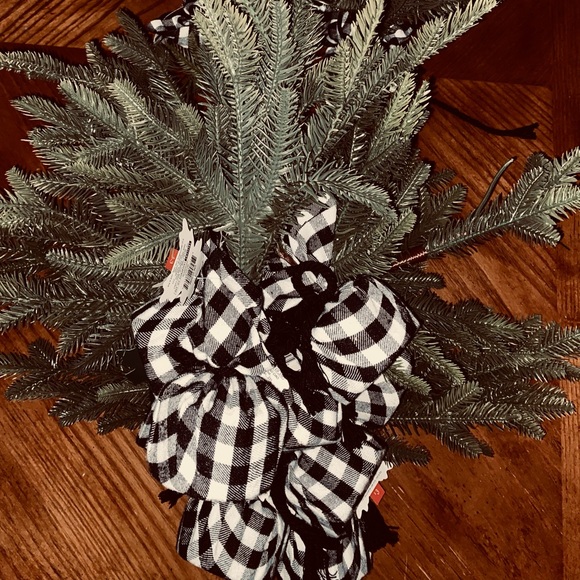 12/$25 Small Trees w/ Buffalo Plaid Fabric Base (Bullseye's Playground 2021) - Picture 1 of 2